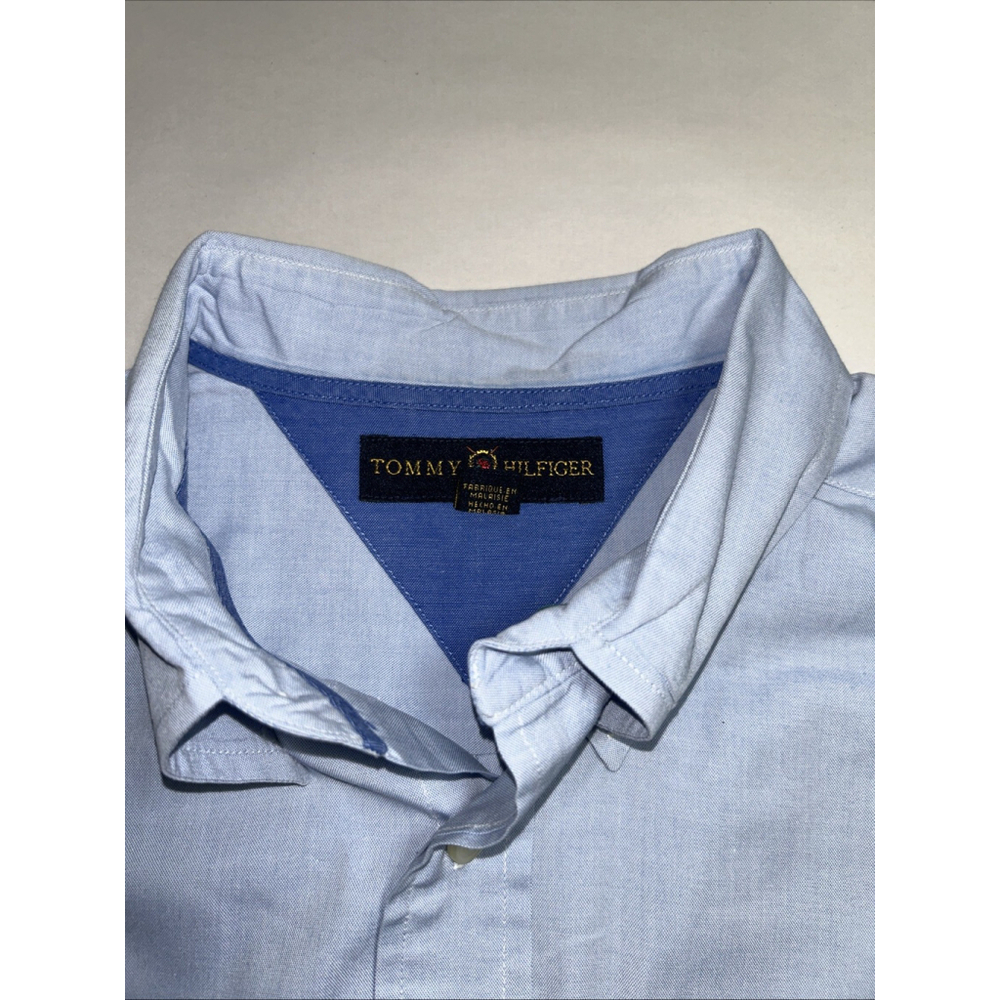 Tommy Hilfiger Golf Men’s Large Blue Button Down Shirt